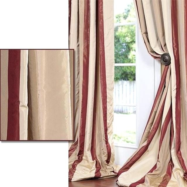 Exclusive Fabrics True Blackout Vintage Textured Faux Silk Intended For True Blackout Vintage Textured Faux Silk Curtain Panels (View 34 of 50)