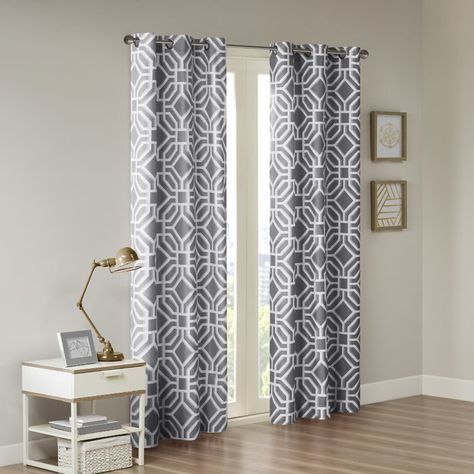 Exclusive Home 2 Pack Kochi Linen Blend Grommet Top Window Within Edward Moroccan Pattern Room Darkening Curtain Panel Pairs (Photo 42 of 50)
