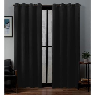 Exclusive Home Curtains Academy Total Blackout Grommet Top For Thermal Woven Blackout Grommet Top Curtain Panel Pairs (View 3 of 43)