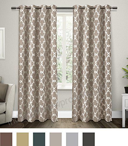 Exclusive Home Curtains Gates Sateen Blackout Thermal For Thermal Woven Blackout Grommet Top Curtain Panel Pairs (Photo 36 of 43)