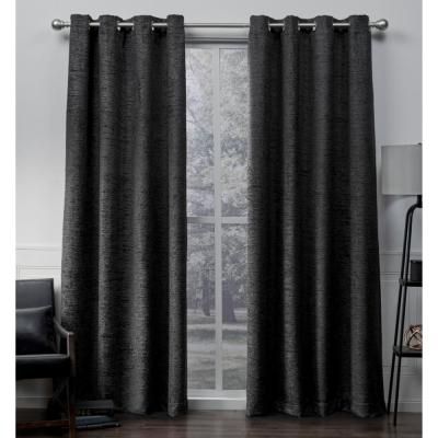 Exclusive Home Curtains Indoor/outdoor Solid Cabana Grommet Regarding Solid Grommet Top Curtain Panel Pairs (View 13 of 35)