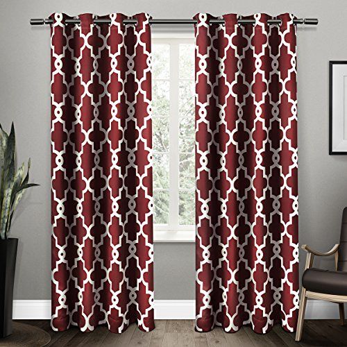 Exclusive Home Curtains Ironwork Sateen Woven Blackout With Regard To Thermal Woven Blackout Grommet Top Curtain Panel Pairs (View 20 of 43)