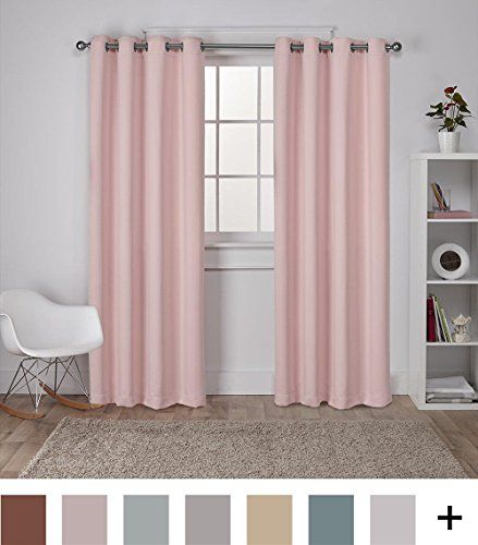 Exclusive Home Curtains Sateen Twill Weave Insulated Throughout Woven Blackout Grommet Top Curtain Panel Pairs (View 13 of 23)