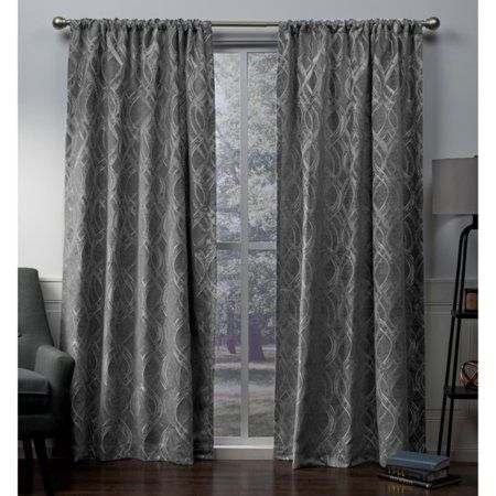 Exclusive Home Elena Wave Chenille Window Curtain Panel Pair With Regard To Whitman Curtain Panel Pairs (View 14 of 50)