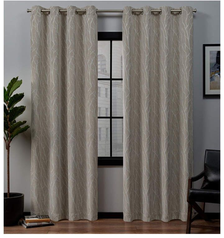 Exclusive Home Forest Hill Woven Blackout Grommet Top Window 52" X 84"  Curtain Panel Pair For Forest Hill Woven Blackout Grommet Top Curtain Panel Pairs (View 10 of 45)