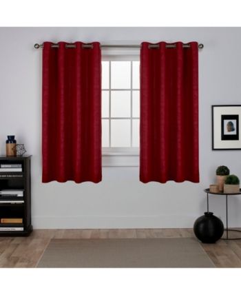 Exclusive Home Oxford Textured Sateen Woven Blackout Grommet Throughout Thermal Woven Blackout Grommet Top Curtain Panel Pairs (Photo 4 of 43)