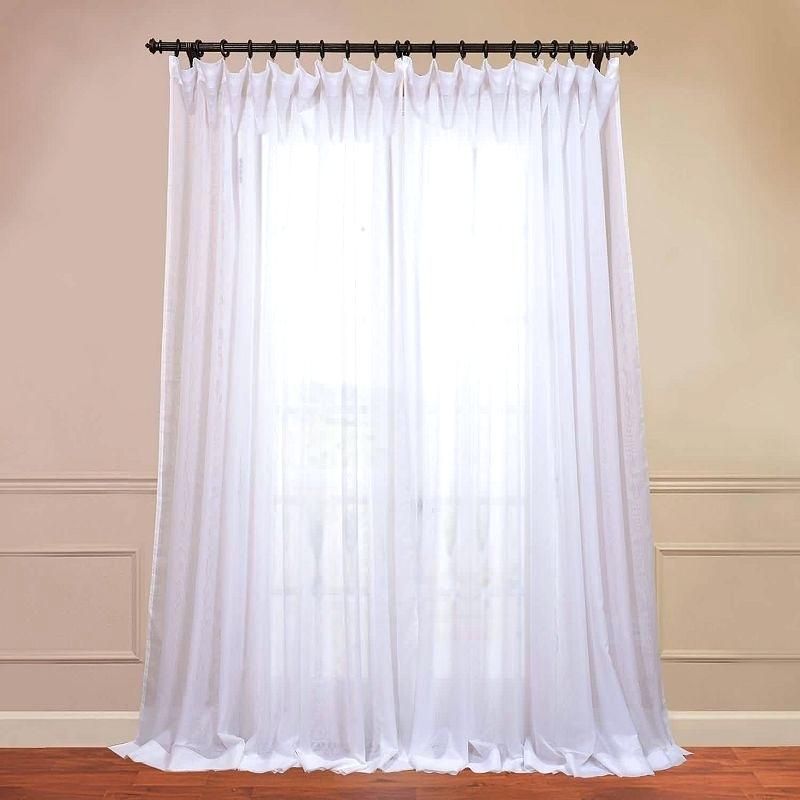 Extra Wide Thermal Curtains Window Curtain Rod For Signature Extrawide Double Layer Sheer Curtain Panels (Photo 11 of 50)