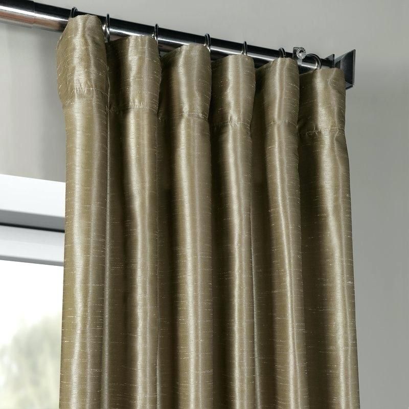 Faux Dupioni Silk Curtains – Servimontajes.co Intended For Vintage Faux Textured Dupioni Silk Curtain Panels (Photo 32 of 50)