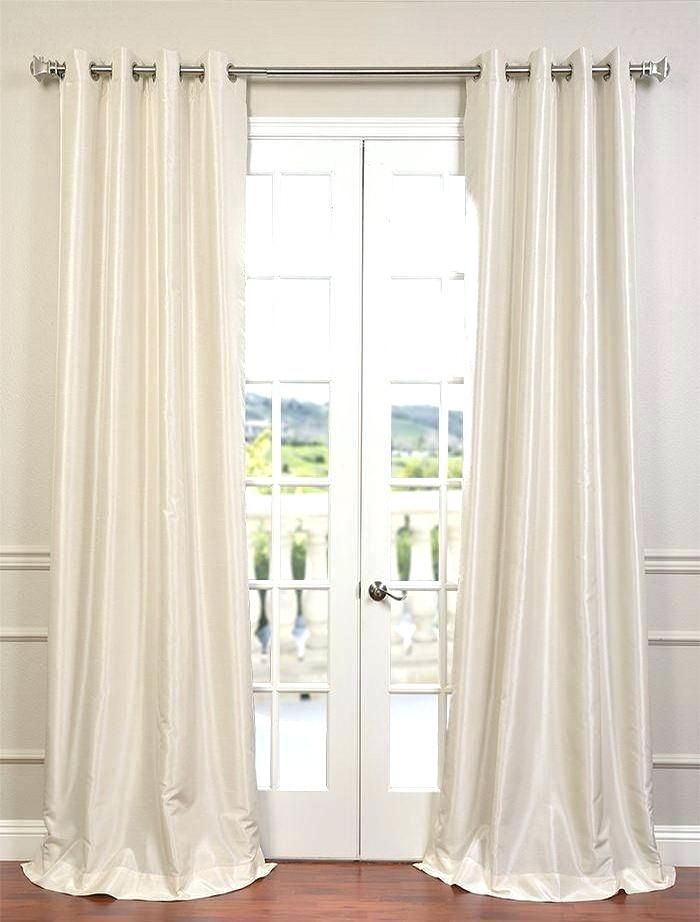 Faux Dupioni Silk Curtains Vintage Textured Faux Silk Within Off White Vintage Faux Textured Silk Curtains (Photo 4 of 50)