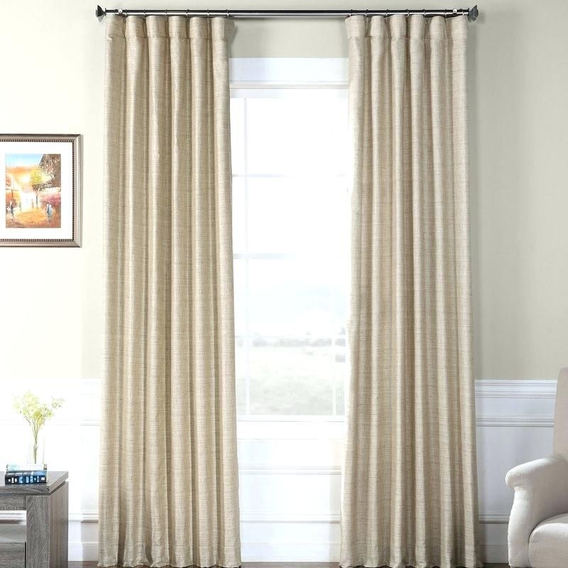 Faux Dupioni Silk Curtains – Vonosta.co For Ice White Vintage Faux Textured Silk Curtain Panels (Photo 27 of 50)
