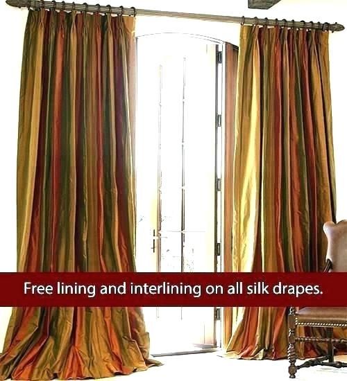 Faux Dupioni Silk Curtains – Whorde Pertaining To True Blackout Vintage Textured Faux Silk Curtain Panels (Photo 17 of 50)