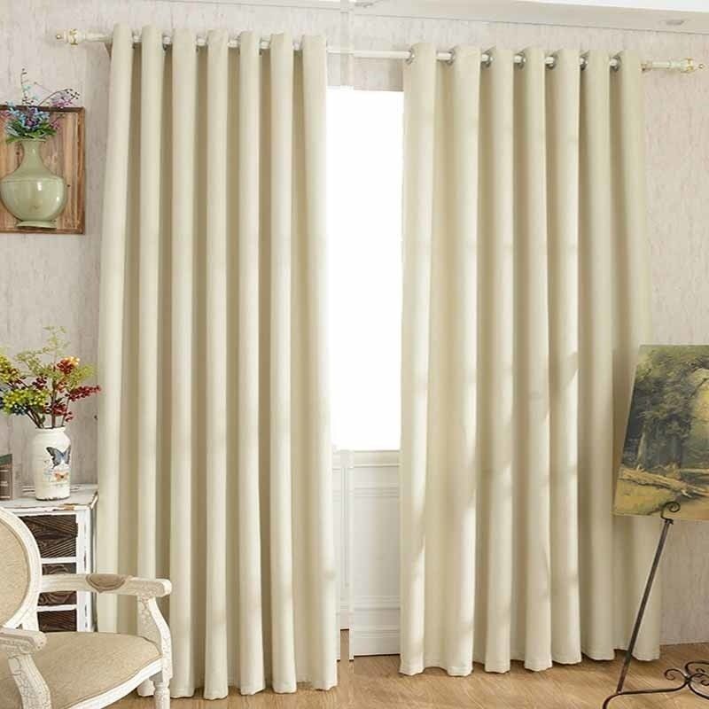 Faux Linen Blackout Curtains For Living Room Home Decor Window Curtains For  Bedroom Rideaux Window Customized Color 01 Processing Hooks Top Size W100 With Regard To Faux Linen Blackout Curtains (Photo 15 of 50)