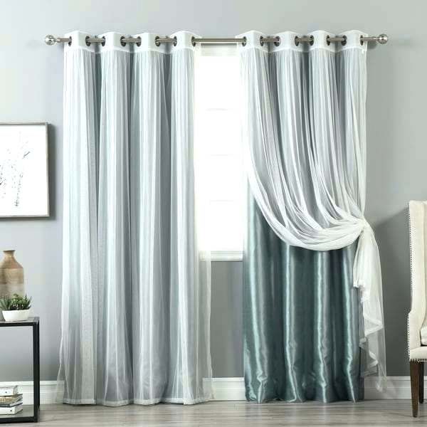 Faux Silk Curtain Panels Aurora Home Mix Amp Match Curtains For Mix And Match Blackout Tulle Lace Sheer Curtain Panel Sets (Photo 24 of 50)