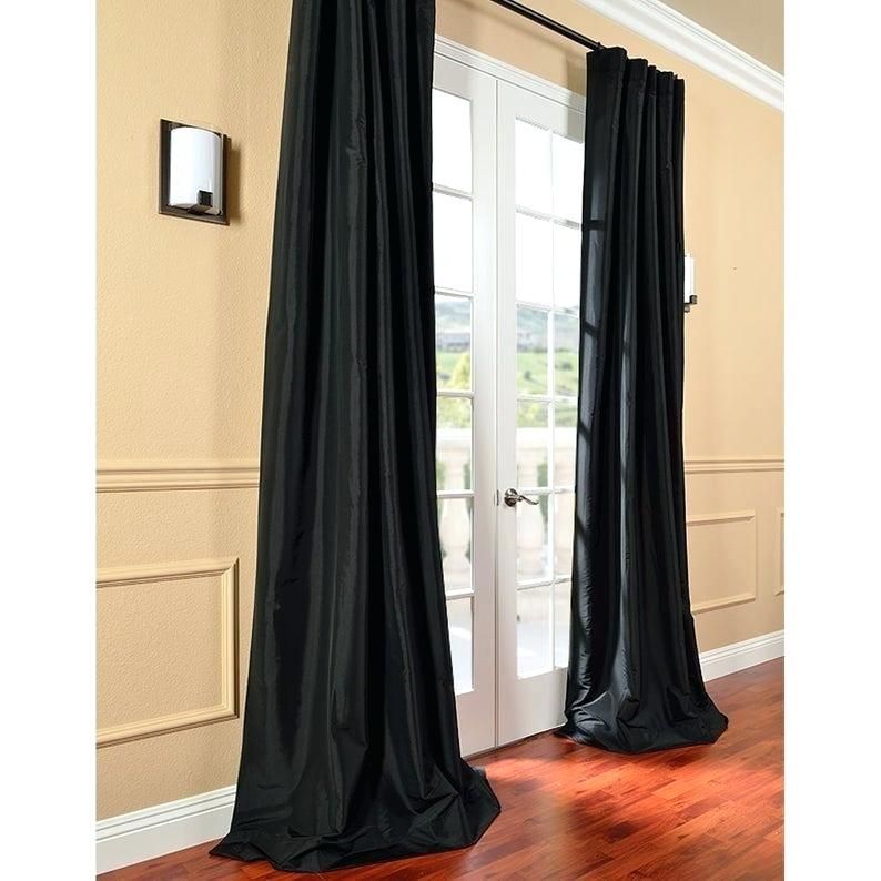 Faux Silk Curtains – Bjorner For True Blackout Vintage Textured Faux Silk Curtain Panels (View 37 of 50)
