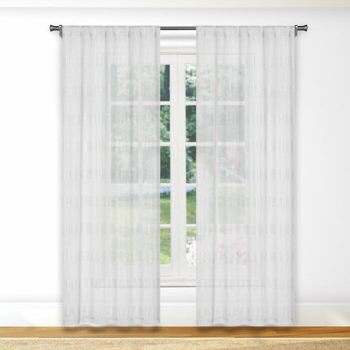 Fredson Pole Top Solid Semi Sheer Grommet Curtain Panels For Solid Grommet Top Curtain Panel Pairs (Photo 16 of 35)