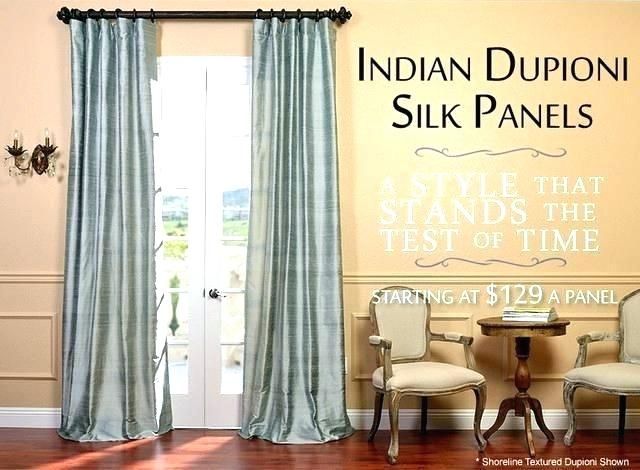 Gold Faux Silk Curtains Uk Antique Pale White Decorating Inside Flax Gold Vintage Faux Textured Silk Single Curtain Panels (Photo 41 of 50)