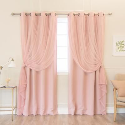 Gold Grommet 84 In. L Triple Weave Blackout Curtain Panel In With Regard To Mix And Match Blackout Blackout Curtains Panel Sets (Photo 30 of 50)
