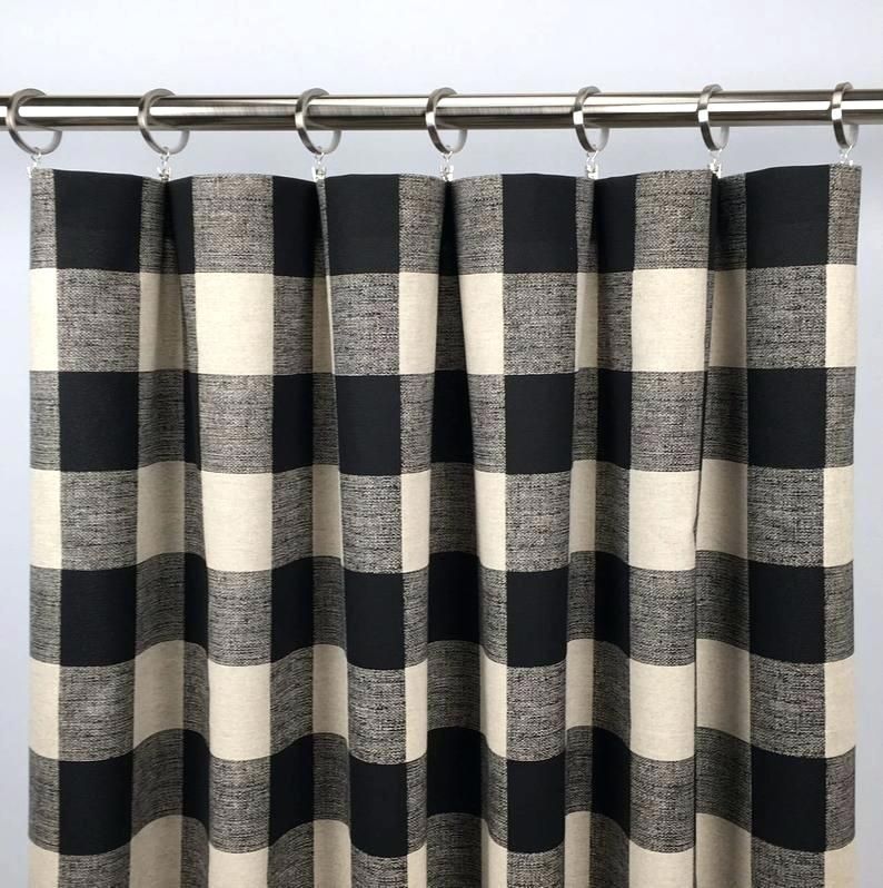 Gray Buffalo Check Curtains For Grainger Buffalo Check Blackout Window Curtains (View 43 of 50)