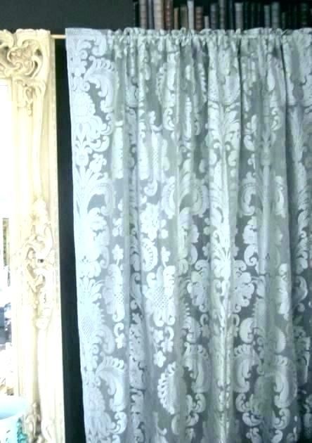 Gray Damask Curtains – Earnestpreciado.co Throughout Sarong Grey Printed Cotton Pole Pocket Single Curtain Panels (Photo 23 of 50)
