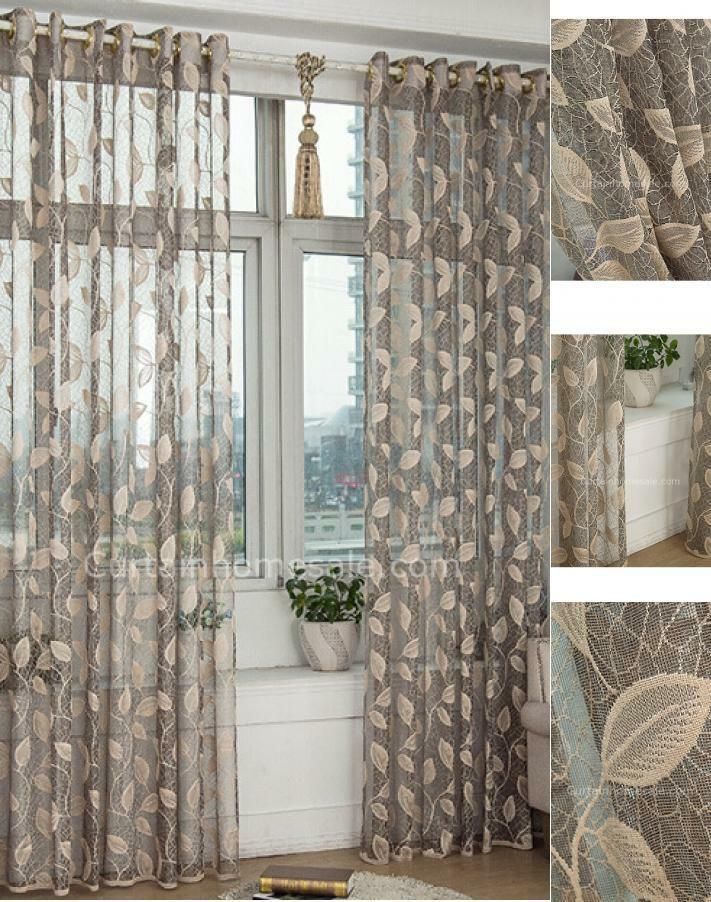 Gray Sheer Curtains – Arando.club Pertaining To Oakdale Textured Linen Sheer Grommet Top Curtain Panel Pairs (Photo 40 of 41)