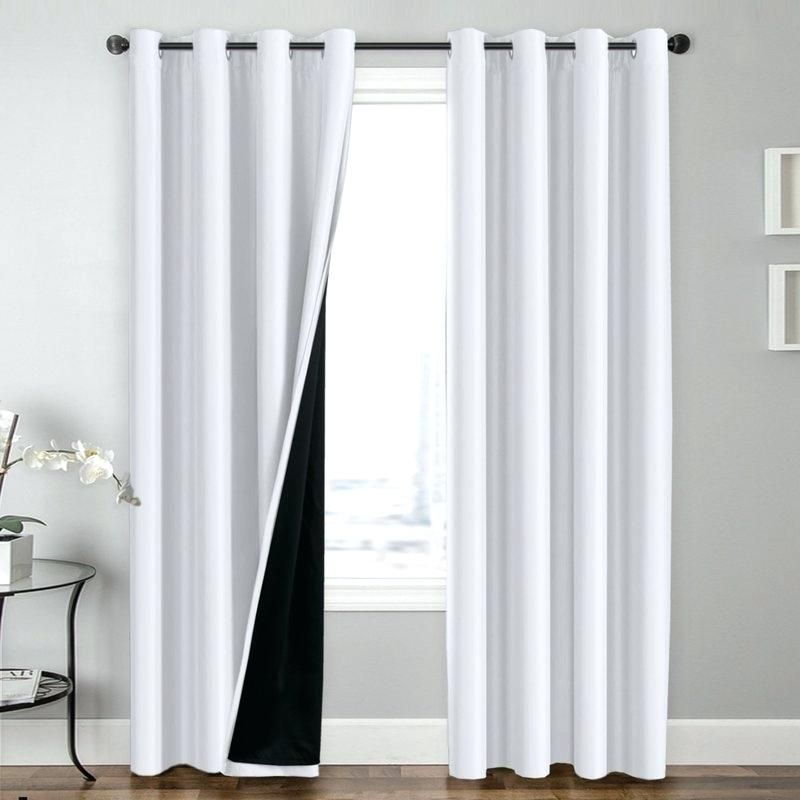 Grommet Curtains Blackout – Kindershow With Solid Thermal Insulated Blackout Curtain Panel Pairs (Photo 50 of 50)