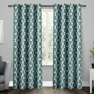 Home Gates Grommet Curtain Panel Pair – $34.78 | Picclick Throughout Forest Hill Woven Blackout Grommet Top Curtain Panel Pairs (Photo 35 of 45)