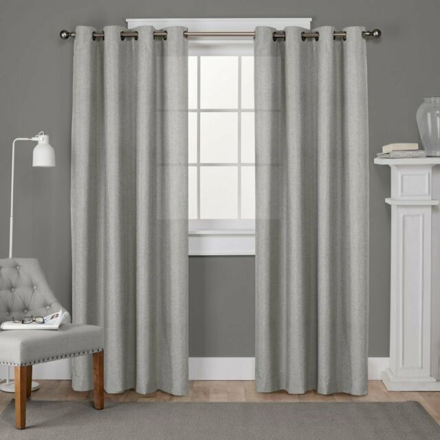 Home Loha Window Curtain Panel Pair With Velvet Heavyweight Grommet Top Curtain Panel Pairs (View 37 of 42)