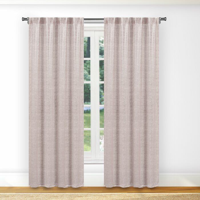Honaker Metallic Pole Top Solid Blackout Thermal Rod Pocket Curtain Panels Intended For Total Blackout Metallic Print Grommet Top Curtain Panels (Photo 7 of 50)