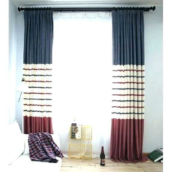 Horizontal Striped Curtains For Vertical Colorblock Panama Curtains (Photo 26 of 50)