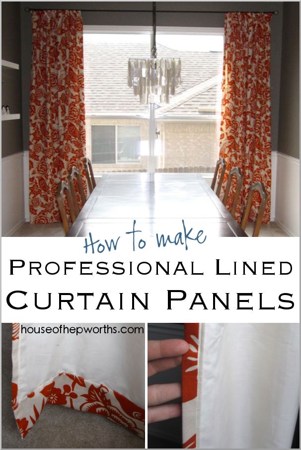 How To Make Professional Lined Curtain Panels – House Of Within Twisted Tab Lined Single Curtain Panels (Photo 43 of 50)
