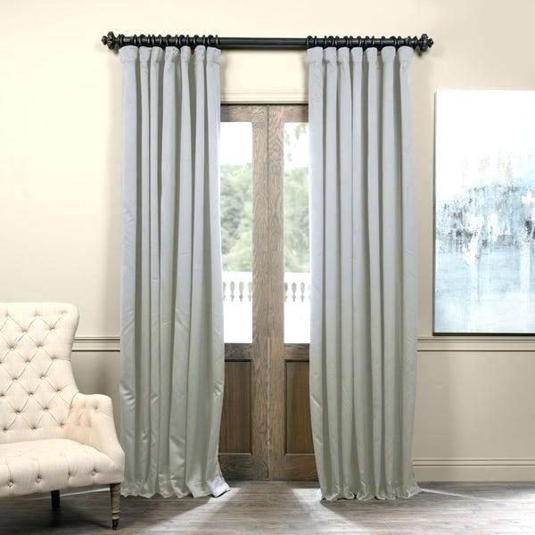 Inch Thermal Curtains Exclusive Fabrics Extra Wide Blackout With Signature Extrawide Double Layer Sheer Curtain Panels (View 44 of 50)