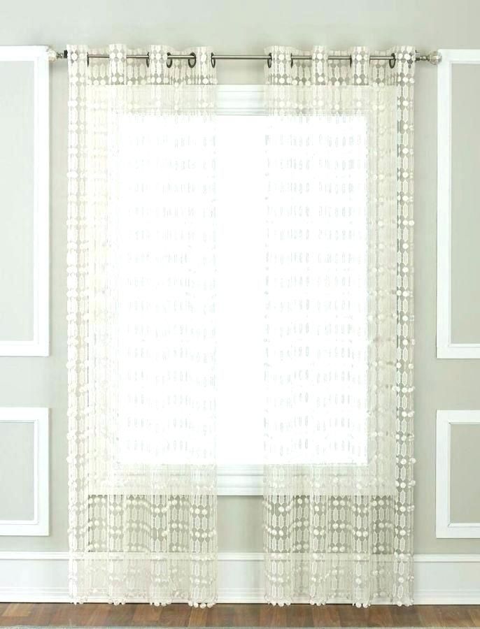 Ivory Sheer Curtains – Denter.co Intended For Overseas Leaf Swirl Embroidered Curtain Panel Pairs (Photo 19 of 50)