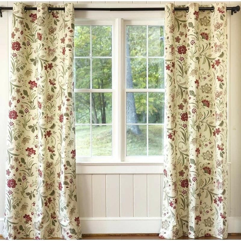 Jacobean Floral Curtains – Meteojuanda Within Cynthia Jacobean Room Darkening Curtain Panel Pairs (View 22 of 41)