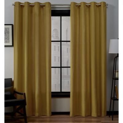 Kochi 54 In. W X 108 In. L Linen Blend Grommet Top Curtain Intended For Kochi Linen Blend Window Grommet Top Curtain Panel Pairs (Photo 35 of 36)