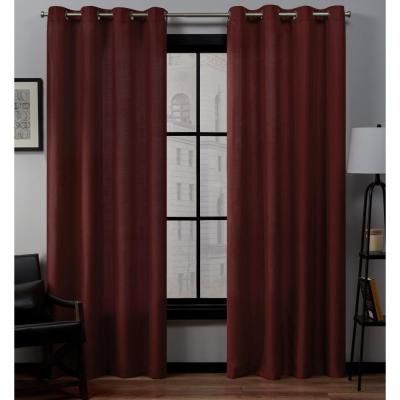Kochi 54 In. W X 63 In. L Linen Blend Grommet Top Curtain Regarding Kochi Linen Blend Window Grommet Top Curtain Panel Pairs (Photo 12 of 36)