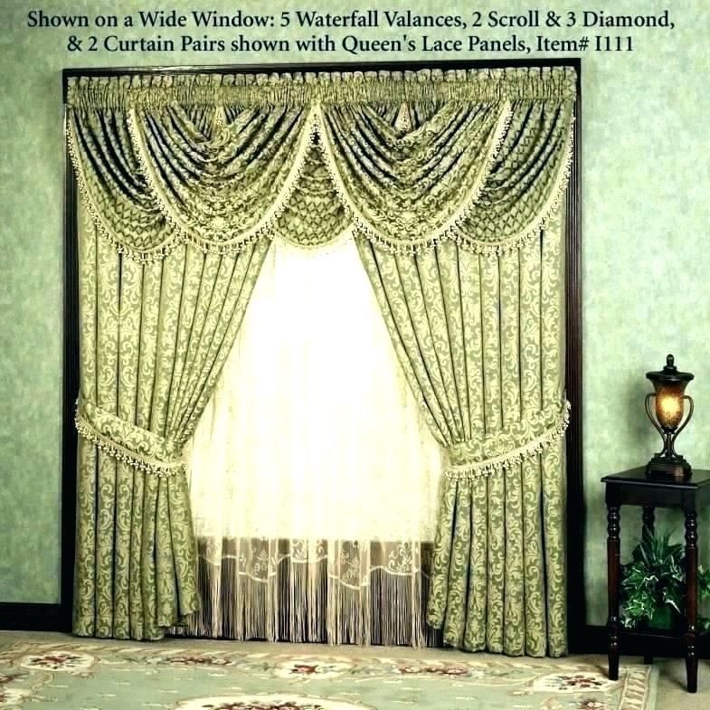 Lace Kitchen Curtains Inside Luxurious Old World Style Lace Window Curtain Panels (Photo 49 of 50)