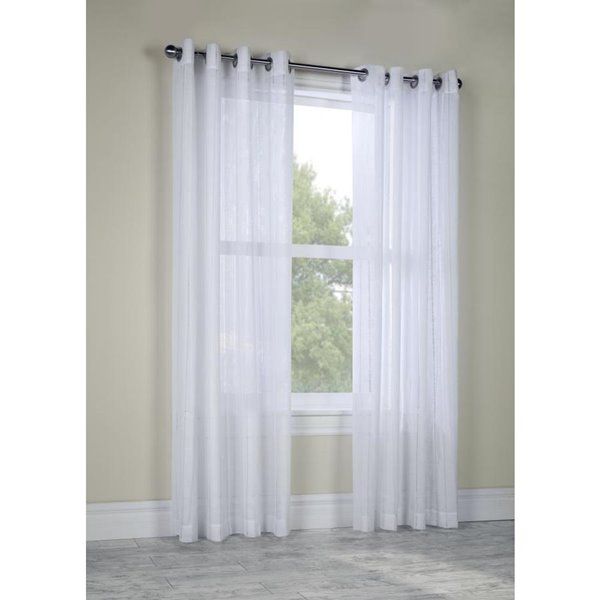 Legacy Broadway Grommet Curtain Panel 52 X 84, Colour White Within Grommet Curtain Panels (View 12 of 39)