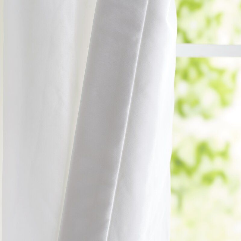 Lochleven Faux Silk Taffeta Solid Room Polyester Darkening Single Curtain  Panel Within Solid Faux Silk Taffeta Graphite Single Curtain Panels (View 45 of 50)
