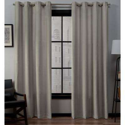 Loha 54 In. W X 84 In. L Linen Blend Grommet Top Curtain Panel In Vintage  Linen (2 Panels) Throughout Kochi Linen Blend Window Grommet Top Curtain Panel Pairs (Photo 34 of 36)