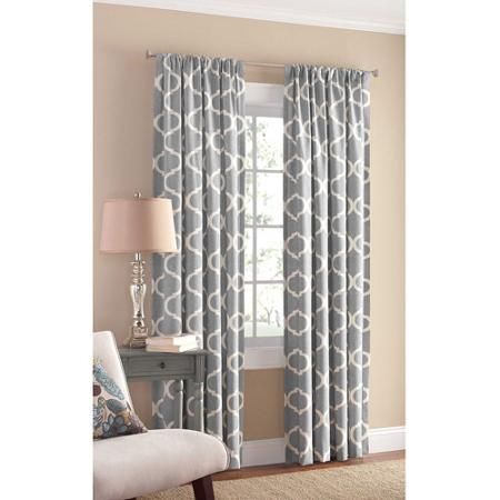 Mainstays Canvas Iron Work Curtain Panel..these Would Be With Regard To Grainger Buffalo Check Blackout Window Curtains (Photo 26 of 50)