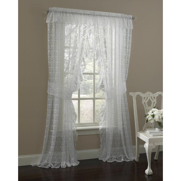 Maximo Traditional Elegance Floral Semi Sheer Curtain Panels Within Elegant Comfort Window Sheer Curtain Panel Pairs (Photo 10 of 50)