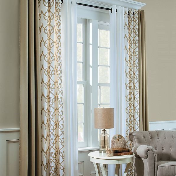 Mixing Curtains – Interesting In 2019 | Home, Insulated Pertaining To Elegant Comfort Window Sheer Curtain Panel Pairs (Photo 17 of 50)