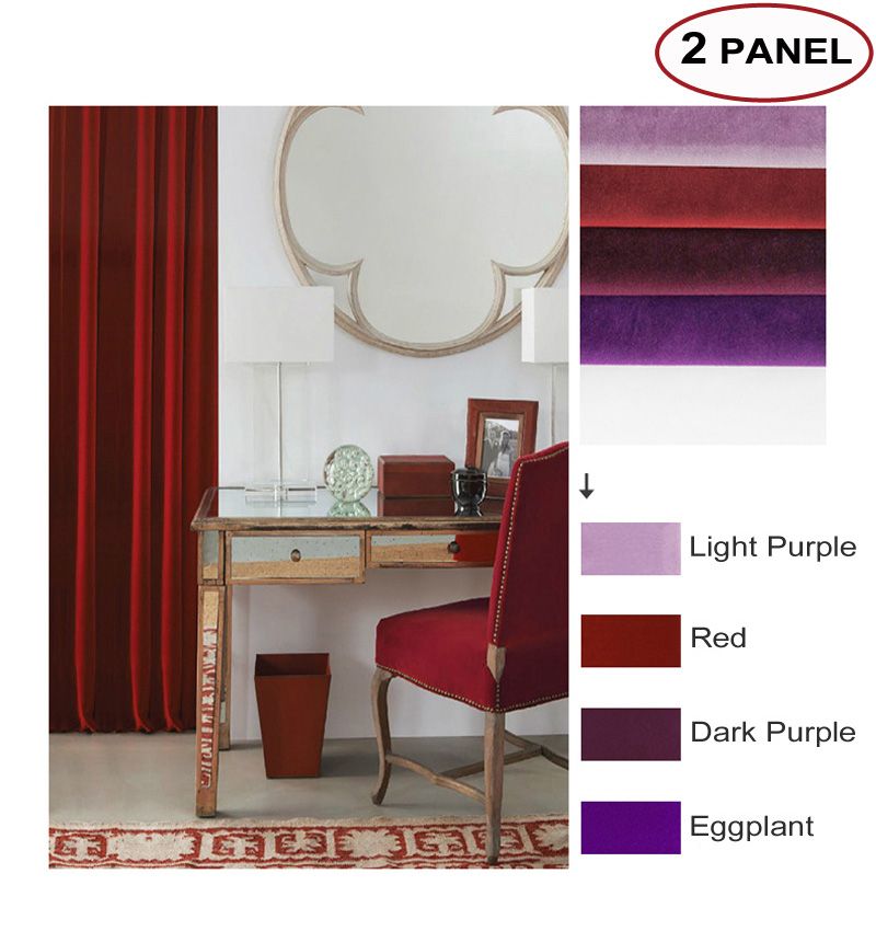 Momo Room Darkening Curtains Matte Velvet Solid Fabric Back Tab Curtains  Window Drapes For Bedroom With Custom Size (2 Panels) Pertaining To Velvet Solid Room Darkening Window Curtain Panel Sets (Photo 40 of 47)