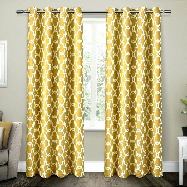 Moroccan Curtains And Drapes – Iceprocoin Inside Thermal Woven Blackout Grommet Top Curtain Panel Pairs (View 22 of 43)