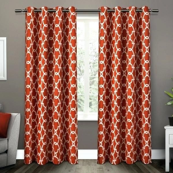 Moroccan Curtains Pertaining To Woven Blackout Grommet Top Curtain Panel Pairs (View 23 of 23)