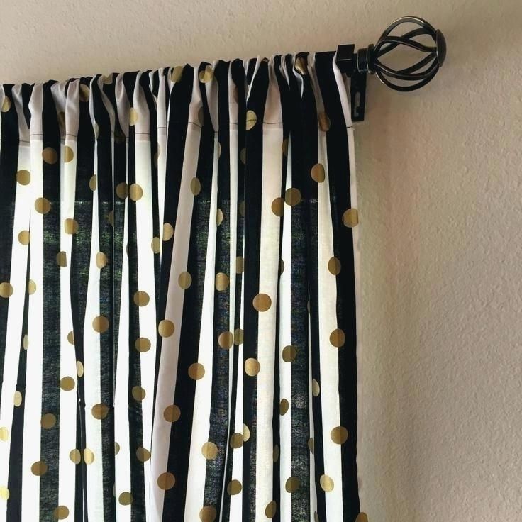 New Black And White Striped Curtains – Onbedroom (View 28 of 37)