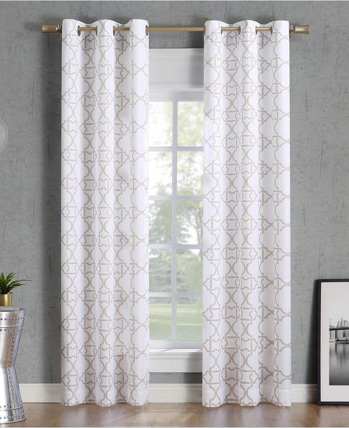 No. 918 Barkley Trellis Semi Sheer Grommet Curtain Panel, 40 In Oakdale Textured Linen Sheer Grommet Top Curtain Panel Pairs (Photo 22 of 41)
