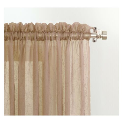 No. 918 – Crushed Sheer Voile Rod Pocket Curtain Panel With Erica Sheer Crushed Voile Single Curtain Panels (Photo 18 of 41)