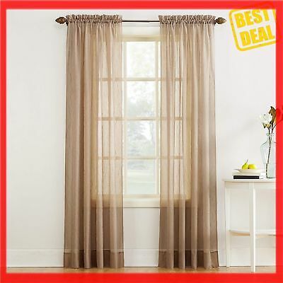 No. 918 Erica Crushed Texture Sheer Voile Curtain Panel, 51 For Erica Sheer Crushed Voile Single Curtain Panels (Photo 33 of 41)