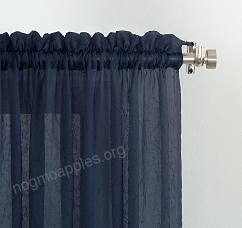 No. 918 Erica Crushed Texture Sheer Voile Curtain Panel, 51 Pertaining To Erica Crushed Sheer Voile Grommet Curtain Panels (Photo 28 of 50)